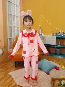 ชุดนอนแขนยาว พิมพ์ลายการ์ตูนเจ้าหญิง แฟชั่นฤดูใบไม้ผลิ และฤดูใบไม้ร่วง สามารถใช้สำหรับเด็กผู้หญิง 70