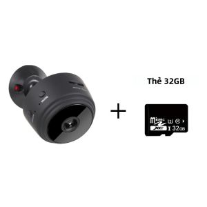 Camera Wifi Mini A9 4K Mới 2023 Không Dây Tầm Nhìn Ban Đêm Hồng Ngoại Phát Hiện Chuyển Động Giám Sát An Ninh Nhà Cửa Sử Dụng Trong Nhà/Ngoài Trời Màu Trắng/Đen