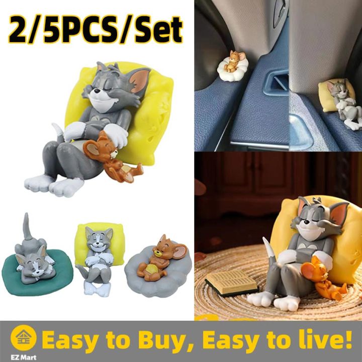 Tom And Jerry Napping Resin Figure - 2024 Release, 2" Tall, Interactive Collectible
