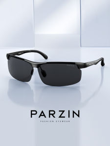 Parzin Polarized Sunglasses for Men Outdoor Cycling Sports Glasses Running Driving Mirror UV Protection PZ8183 Pilot Style