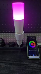 SMART TECH® WiFi G24 PLC 2PIN 7W RGB CW + WW Light Bulb Spotlight Light Lamp LED Bulb Tuya