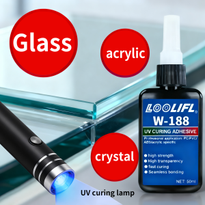 High-Quality UV Glue for Glass Crystal and Acrylic Crafts - Fast Curing Strong & Durable Bond Transparent Finish Easy to Use
