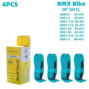 GUSTAVO TPU Bike Inner Tube BMX Bicycle Tire Tubes 20" 451 20x0.9/1.0/1-1/8 1-1/4 /1.25/1.35 1-3/8/1.5
