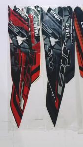 STIKER & STRIPING LIS BODY MIO J TAHUN 2014 2015 HITAM STANDAR