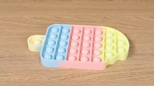 Push Pop It Fidget Toy Murah Rainbow Sensory Toys Silicone Square Round Heart Ice Cream Game Board For Child Gift PopIt Figet