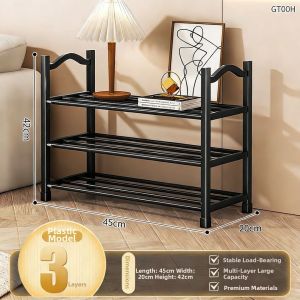 ZHUANJIAO | Home Narrow Multilayer Easy-to-Assemble Plastic Shoe Cabinet