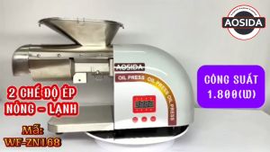 Máy ép dầu thực vật nóng và lạnh thương hiệu Aosida WF-ZN168 - Công suất 1800W - Hàng Nhập Khẩu