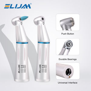 ELIJAH NO LED Dental Contra Angle Low Speed Handpiece Tools Push Button Autoclavable For Restorative Dentistry & Polishing