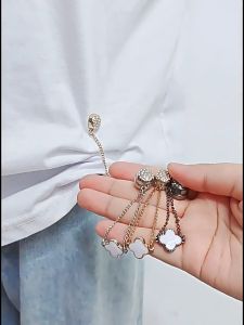 Pharaoh🍓Gesper Hisap Magnetik Semanggi Empat Daun Gesper Lengan Bebas Jahit Klip Pemasangan Lantai Anti Seret