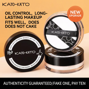 【Malaysia available】KATO Loose Powder 3.0 Setting Powder Powder Compact Long-lasting Oil Control Waterproof and Sweatproof KATO散粉3.0定妆粉蜜粉