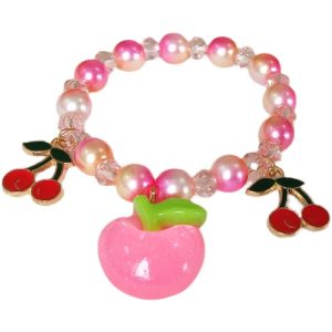 สร้อยข้อมือเด็กผู้หญิง สร้อยข้อมือทรงกลมลายการ์ตูนเจ้าหญิงน่ารัก ของขวัญสำหรับเด็กผู้หญิง เครื่องประดับเด็ก เครื่องประดับเด็ก สายรัดข้อมือ