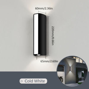 Long Wall Light outdoor Waterproof Modern Long Strip LED lighting wall lamp IP66 Garden AC 85-256v outdoorDecoration