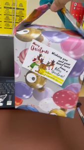 Merry Christmas Cards Greeting Wishing Snowman Blessing Gift Message Card kad Single Printed 圣诞老人卡雪人圣诞树圣诞礼物祝福留言