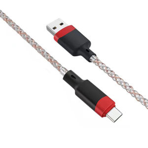 VAORLO LED 6A USB Type C Cable Micro USB Fast Charging Plastic Head For iPhone 11 Huawei Android Phone Charger For Xiaomi Samsung Oppo Vivo Type C Cable Micro USB Data Line