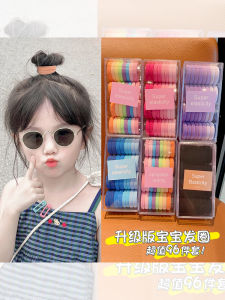 Childrens Elastic Hair Ties Non-Damaging Bun Hair Bands Girls Elasticity Durability Small Girls Hair Bands Fashion Accessories