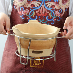 Outdoor Stainless Steel Charcoal BBQ Grill Indoor Commercial Hot Pot Clay Oven Carbon Oven BBQ Cooking Utensils for 2-3 People