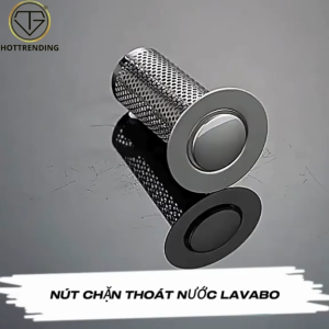 Nắp Chặn Thoát Nước Nhấn Xả Lõi Đồng Cho Lavabo 2in1