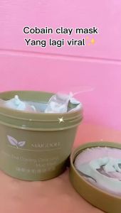 Maigoole BPOM Green tea Cleansing Mud Mask / Masker Wajah Cream 100Gr