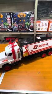 MIRACLE ONLINE SHOP Mainan Anak Mobil Truck Kontainer Monster Truck Box Ekpedisi Sicepat