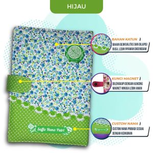 (BISA COD) AL QURAN CUSTOM NAMA MURAH FREE TASBIH BUKU DZIKIR PAGI PETANG DAN FREE BOX COVER KAIN