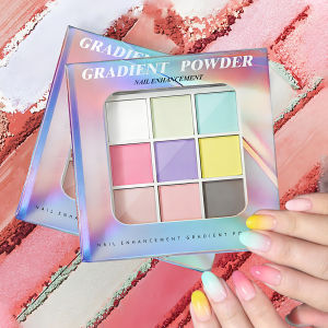 1 Hộp 9 Ngăn Bột Nhũ Sơn Móng Tay Hiệu Ứng Ánh Kim Lấp Lánh Không Mùi Có Tính Năng Chuyển Sắc Phụ Kiện Sơn Móng Tay Làm Thủ Công Làm Quà Tặng