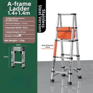 MLZH | Extendable Aluminum Step Ladder