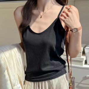 QIAOCHENXIAN | Plus Size Loose Sleeveless Vest Outerwear/Innerwear IcySilk