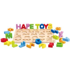 Hape | Intelligent Wooden Letter Puzzle for 3-6 Year Old Children