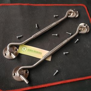 Hak Jendela cantolan jendela Hak Angin Jendela Pjg 8 inc Stainless Steel Ring Kuningan