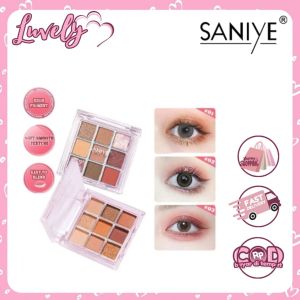 SANIYE 9 Colors Eyeshadow Palette Matte Shimmer Eye Shadow Eye Makeup Cosmetics E0925