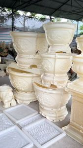 Khuôn đúc chậu  cảnh tròn 90 và chân đôn ( khuôn ABS có lòng trong)