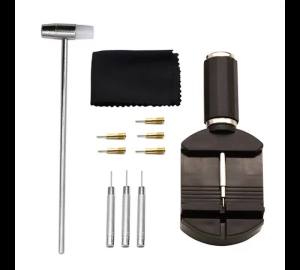 11pcs/set Watch Link Removal Tool Kit Watch Band Tool Strap Chain Pin Remover Repair Tool Kit For Watch Band Strap Adjustment