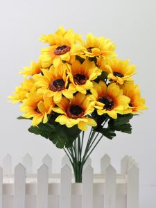 Trang Trí Hoa Hướng Dương Giả Hoa Lụa Chụp Ảnh Đồ Dùng Trang Trí Nhà Phòng Khách Trang Trí Hoa Tươi Trang Trí Hoa Tươi