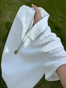 ZHUOCAN | Textured White Lightweight Quick-Dry T-Shirt