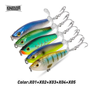Kingdom Propeller Pencil Fishing Lure 90mm 11g 110mm 17g Popper Whopper Plopper Stickbait Artificial Lure For Bass Pike Fishing
