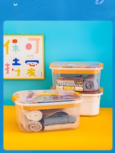 Transparent Plastic Swimming Goggles Towel Storage Box Wet And Dry Separation Handheld Swimming Bag Waterproof Toy Organizer Box