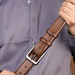 MENSPE Men Belts Soft PU Leather Belts Utility Waist Belts 120cm Adjustable Length Dress Belts for Men with Classic Buckle Vintage Jeans Belt for Men