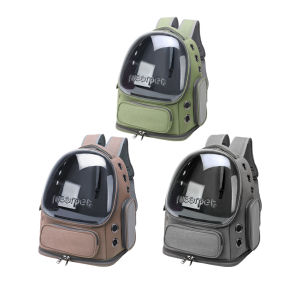 【New Arrival】Carrier Pet Backpack Breathable Space Backpack Carrier Bag Oxford Cloth Transparent Cover Waterproof Portable for Cat Dog Transport