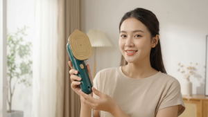 Bàn ủi mini phun hơi nước giúp làm mịn vải giữ ấm quần áo