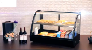 Kingkong Stainless steel insulation cabinet display cabinet egg tart hamburger fresh-keeping cabinet heating desktop insulation cabinet 660*440*640MM