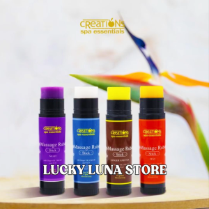 CREATIONS MASSAGE RUB STICK - Anti Stress Relaxing Scent Body Pain Reliever with VCO and Floral Extracts