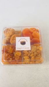 Paket Dried Fruits Mix 4 in 1 | Hadiah Sekat Buah Kering Kismis Tin Aprikot Oleh-oleh Umroh Haji