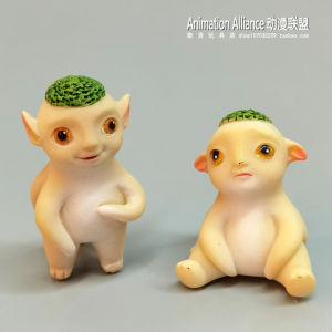 Cute Hu Ba Toy Model Collectible PVC White Turnip Little Devil Desktop Decoration Animation Film Thievery Memoir Figurine