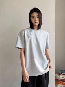ZHUOCAN | Spandex Space Cotton Breathable Layering Anti Wrinkle Boxy Short Sleeve T Shirts