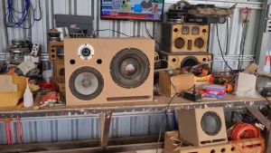 ตู้ลำโพง คาราโอเกะ 10นิ้ว ลั่นบ้าน(มีคลิปเสียง) เสียงกลาง8นิ้ว แหลม4นิ้ว แอมป์D100