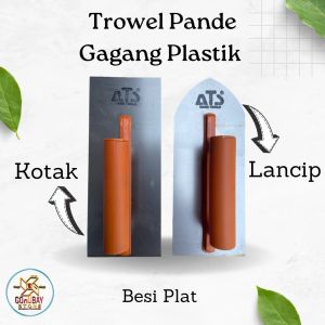 Roskam Acian Trowel: Pande Kasutan Semen & Bahan Besi Plat Gagang