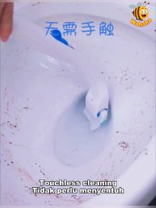 Wahaha Disposable Silicone Toilet Bowl Brush Cleaner Berus Toilet Tandas Viral Pakai Buang Berus Jamban With Pencuci 一次性馬桶刷