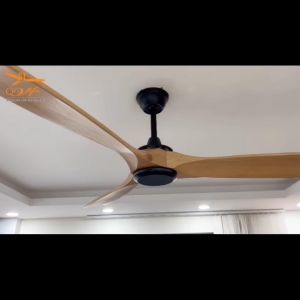 Quạt trần hiện đại - Quạt trần cánh gỗ Qvifa-608 lắp bệnh viện Gara ô Tô trường học
