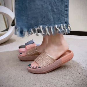 Merry Rose Non-slip Glitters Slippers For Laydies 2051 ( Add one size)