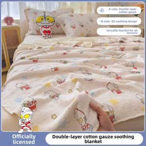 AIYUN | 100% Cotton Light Blanket Summer Kids Nap Use